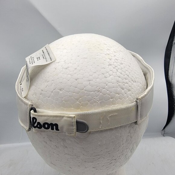 Wilson Tennis White Visor Hat Cap Adjustable Breathable Casual Sports - Picture 3 of 9
